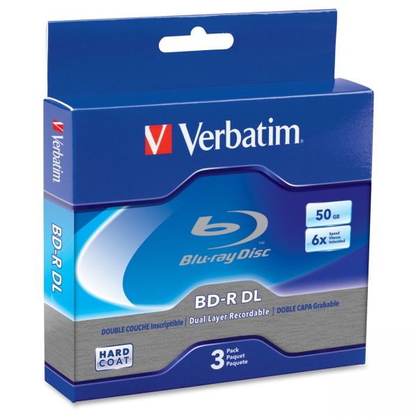 SYNX2733321 Verbatim Blu-ray Recordable Media With Jewel Cases