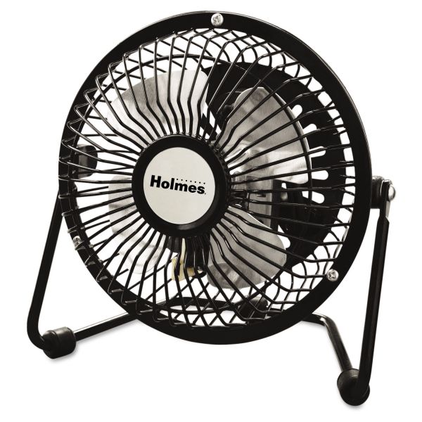 HLSHNF0410ABM Holmes Mini High Velocity Personal Fan, One-Speed, Black