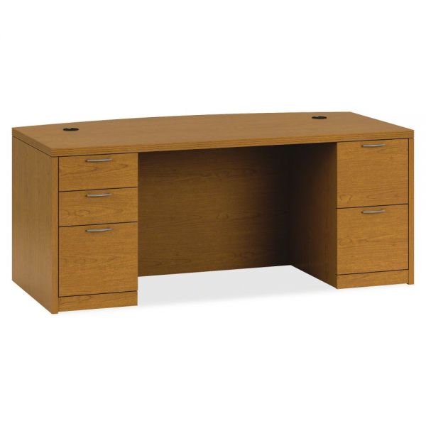 HON115899ACHH HON Valido Double Pedestal Desk | Bow Top | 2 Box / 3 File Drawers | 72"W