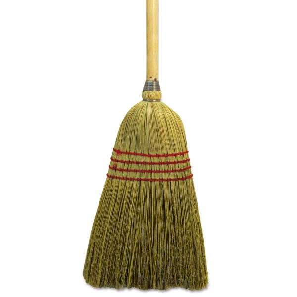 BWK920YEA Boardwalk Maid Broom, Mixed Fiber Bristles, 42" Wood Handle, Natural