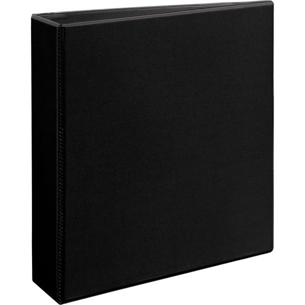 AVE05500 Avery Heavy-Duty Non Stick 3-Ring View Binder, 2" Capacity, Slant Ring, Black