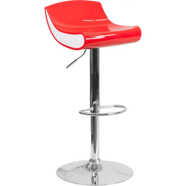 FHFCH101010REDGG Flash Furniture Contemporary Barstool