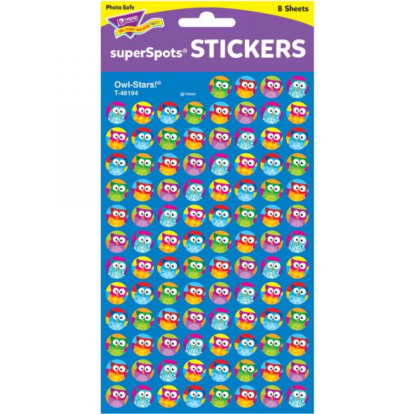 TEP46194 Trend Owl Stars! superSpots Stickers