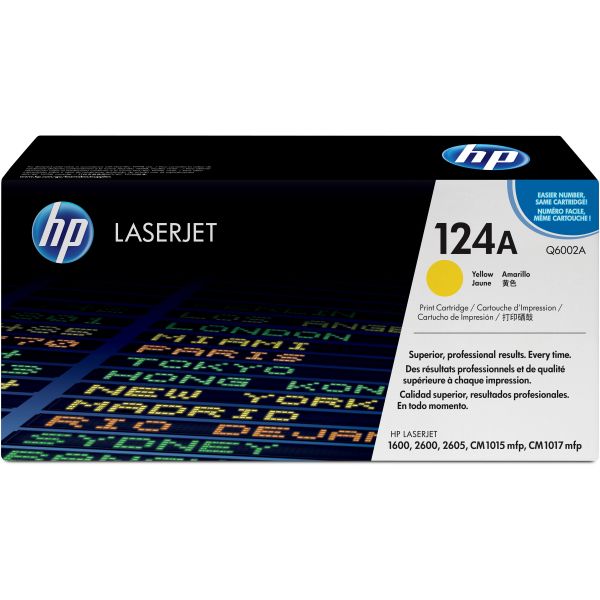 HEWQ6002A HP 124A, (Q6002A) Yellow Original LaserJet Toner Cartridge