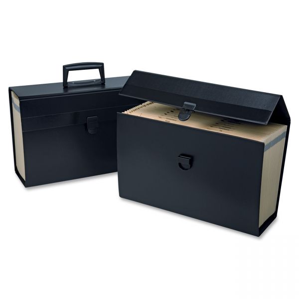 PFX01156 Pendaflex Letter/Legal Expanding Organizer, 19 Pockets, Black