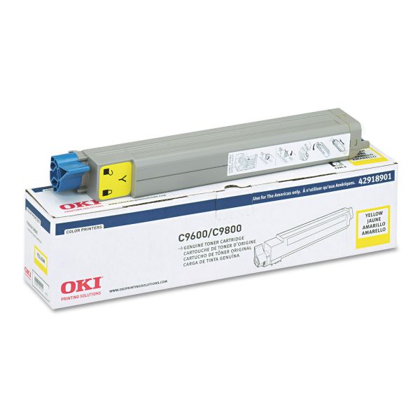 OKI42918901 Oki 42918901 Toner (Type C7), 15000 Page-Yield, Yellow