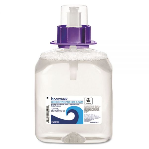 BWK8400 Boardwalk Green Certified Foam Soap, Fragrance Free, 1250mL Refill, 4/Carton