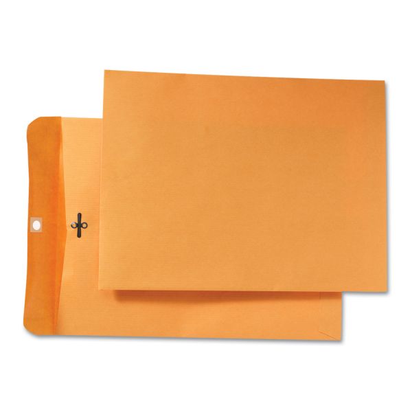QUA43090 Quality Park Park Ridge Kraft Clasp Envelope, 9 x 12, Brown Kraft, 100/Box
