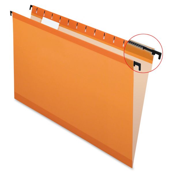 PFX615315ORA Pendaflex SureHook Poly Laminate Hanging Folders