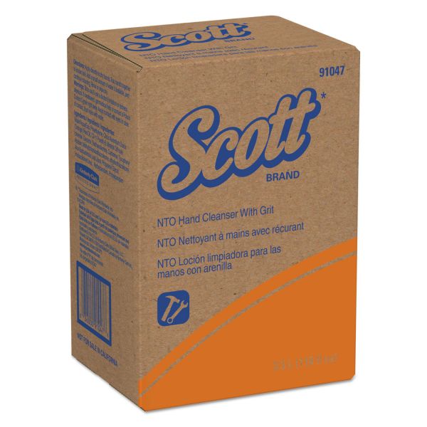 KCC91047 Scott NTO Hand Cleaner w/Grit, Orange, 3500mL Bag In Box, 2/Carton