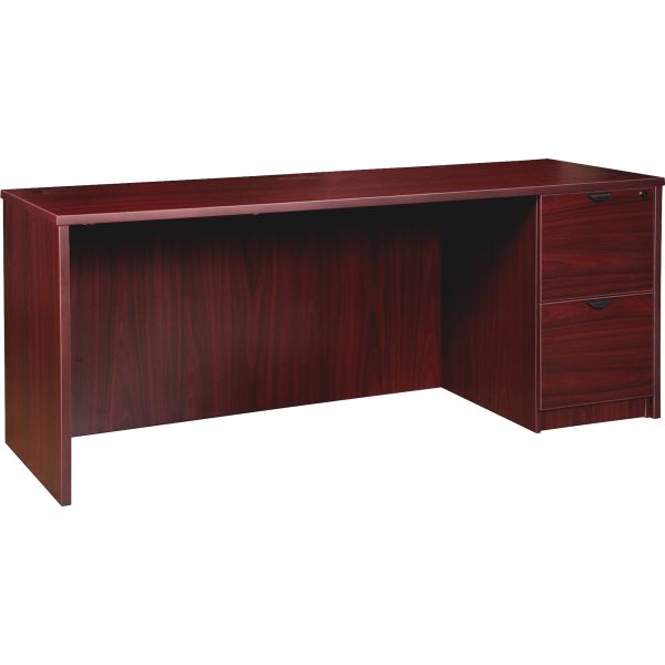 LLR79028 Lorell Prominence 79000 Series Single Pedestal Computer Desk
