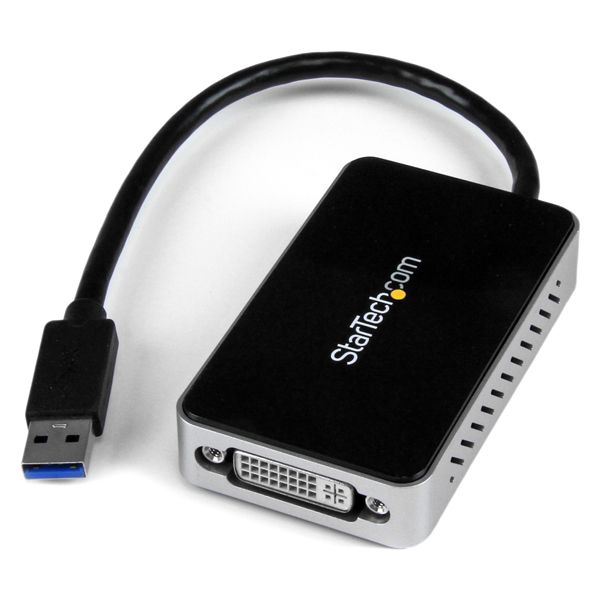 SYNX3484906 StarTech.com USB 3.0 to DVI External Video Card Multi Monitor Adapter with 1-Port USB Hub - 1920x1200