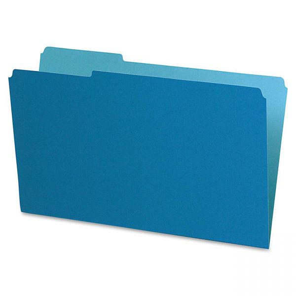 PFX435013BLU Pendaflex Interior File Folders, 1/3 Cut Top Tab, Legal, Blue, 100/Box
