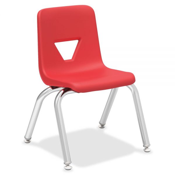 LLR99882 Lorell Plastic Stacking Student Chairs
