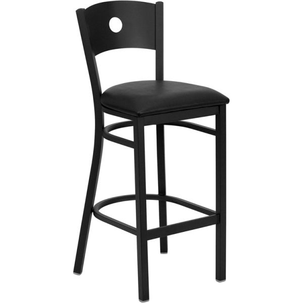 FHFXUDG60120CIRBARBLKVGG Flash Furniture HERCULES Series Circle Back Barstool