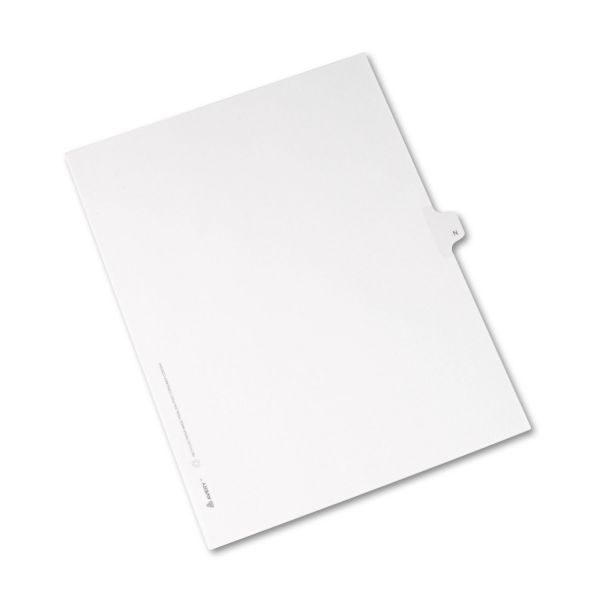 AVE82176 Avery Allstate-Style Legal Exhibit Side Tab Divider, Title: N, Letter, White, 25/Pack