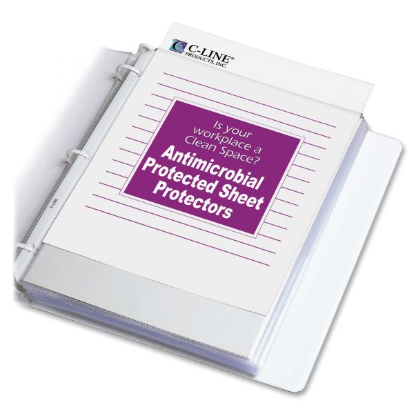 CLI62033 C-Line Top Loading Poly Sheet Protector, Letter, Heavyweight, Clear, 100/BX