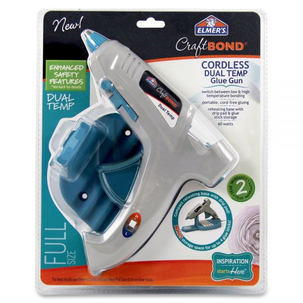 EPIE6052 Elmer's CraftBond Cordless Dual Temp Glue Gun