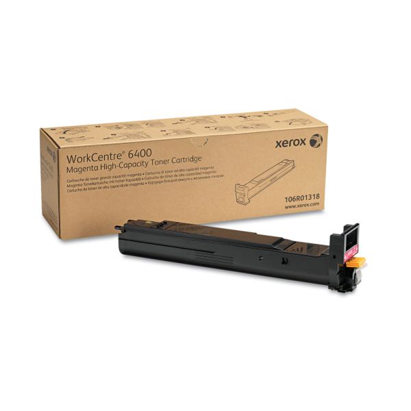 XER106R01318 Xerox 106R01318 High-Yield Toner, 14000 Page-Yield, Magenta