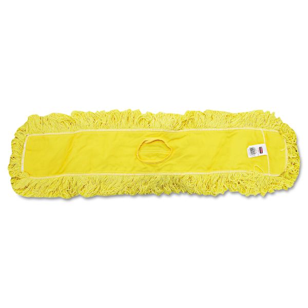 RCPJ15500YEL Rubbermaid Commercial Trapper Commercial Dust Mop, Looped-end Launderable, 5" x 36", Yellow