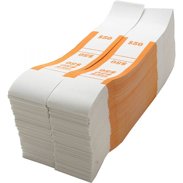 SPRBS50WK Sparco White Kraft ABA Bill Straps