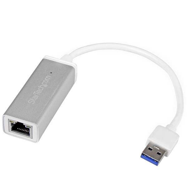 SYNX4272401 StarTech.com USB 3.0 to Gigabit Network Adapter - Silver - Sleek Aluminum Design Ideal for MacBook, Chromebook or Tablet