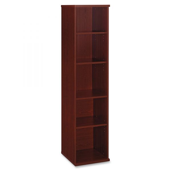 BSHWC36712 Bush Series C Collection 18W 5 Shelf Bookcase, Mahogany