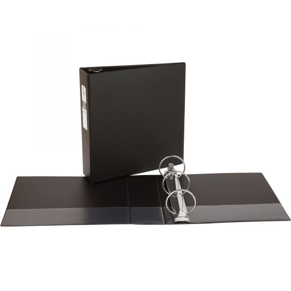 AVE03602 Avery Economy Non-View 3-Ring Binder, 3" Capacity, Round Ring, Black