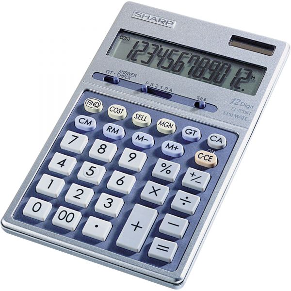 SHREL339HB Sharp EL339HB Executive Portable Desktop/Handheld Calculator, 12-Digit LCD