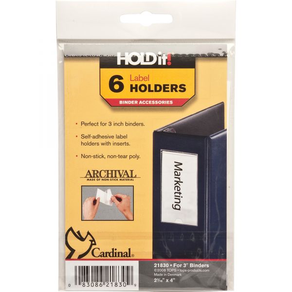 CRD21830 Cardinal HOLDit! Self-Adhesive Label Holders