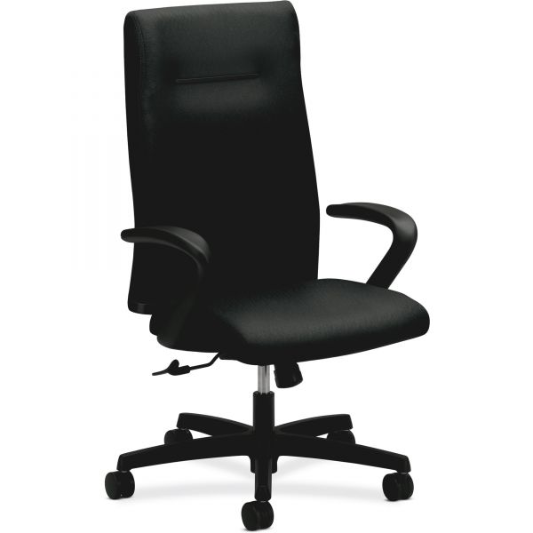 HONIE102NT10 HON Ignition Series Executive High-Back Chair, Black Fabric Upholstery