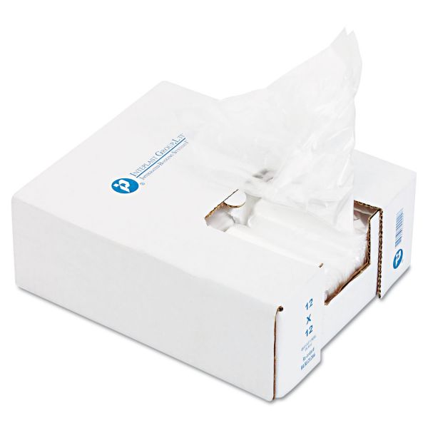 IBSBL060612 Inteplast Group Ice Bucket Liner, 6 x 6 x 12, 3qt, .5mil, Clear, 1000/Carton
