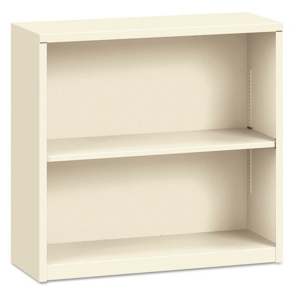 HONS30ABCL HON Metal Bookcase, Two-Shelf, 34-1/2w x 12-5/8d x 29h, Putty