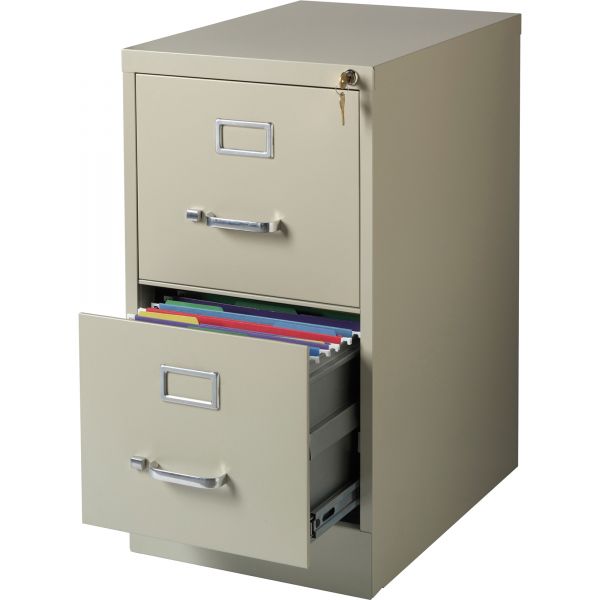 LLR42290 Lorell Commercial-Grade 2 Drawer Vertical File Cabinet