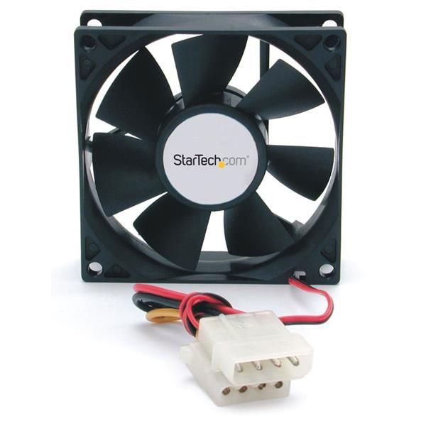 SYNX495717 StarTech.com 80x25mm Dual Ball Bearing Computer Case Fan w/ LP4 Connector