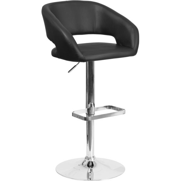 FHFCH122070BKGG Flash Furniture Contemporary Barstool
