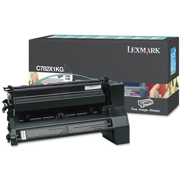 LEXC782X1KG Lexmark C782X1KG Extra High-Yield Toner, 15000 Page-Yield, Black