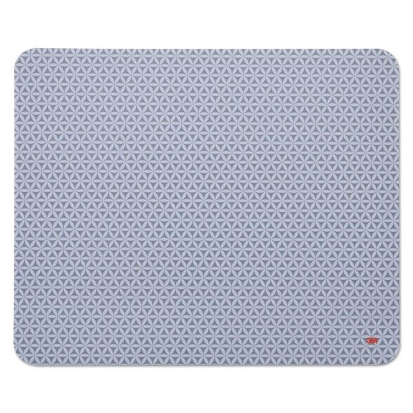 MMMMP200PS 3M Precise Mouse Pad, Nonskid Repositionable Adhesive Back, 8 1/2 x 7, Gray/Bitmap