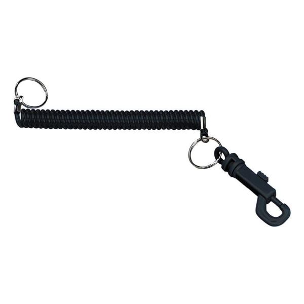 PMC04992 SecurIT Key Coil Chain 'N Clip Wearable Key Organizer,Flexible Coil, Black