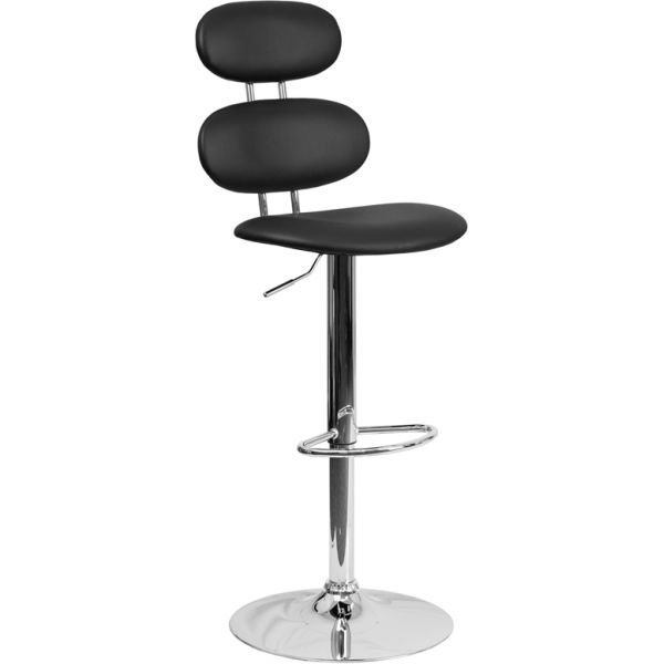 FHFCH112280BKGG Flash Furniture Contemporary Barstool