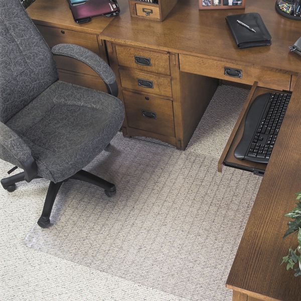 DEFCM84113 Deflecto SuperMat Medium/Low Pile Checkered Chair Mat