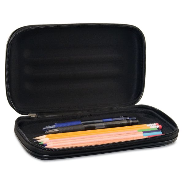 AVT67000 Innovative Storage Designs Large Soft-Sided Pencil Case, Fabric with Zipper Closure, Black