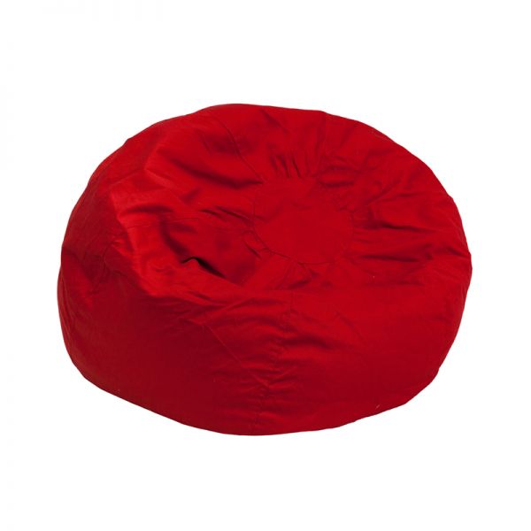 FHFDGBEANSMALLSOLIDREDGG Flash Furniture Small Solid Red Kids Bean Bag Chair