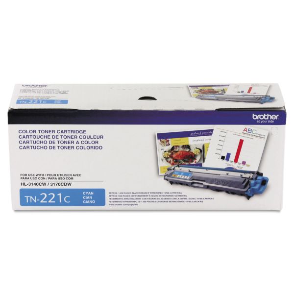 BRTTN221C Brother TN221C Toner, Cyan