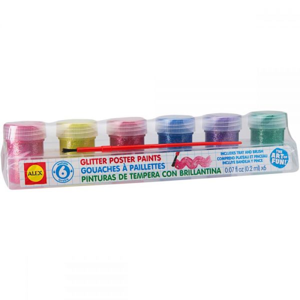 NOTM396548 Glitter Paints 6/Pkg