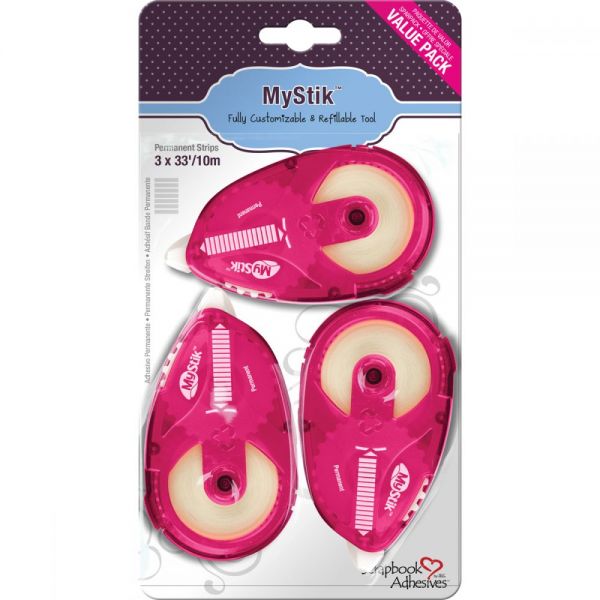 NOTM208085 Scrapbook Adhesives MyStik Adhesive Strips Refills