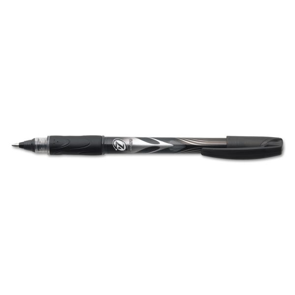BICZ4C11BK BIC Z4+ Roller Ball Stick Pen, Black Ink, .7mm, Fine, Dozen