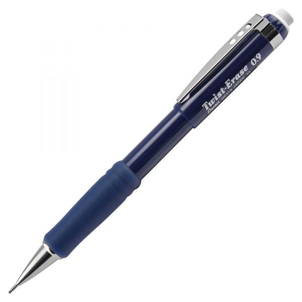 PENQE519C Pentel Twist-Erase III Mechanical Pencil, 0.9 mm, Blue Barrel