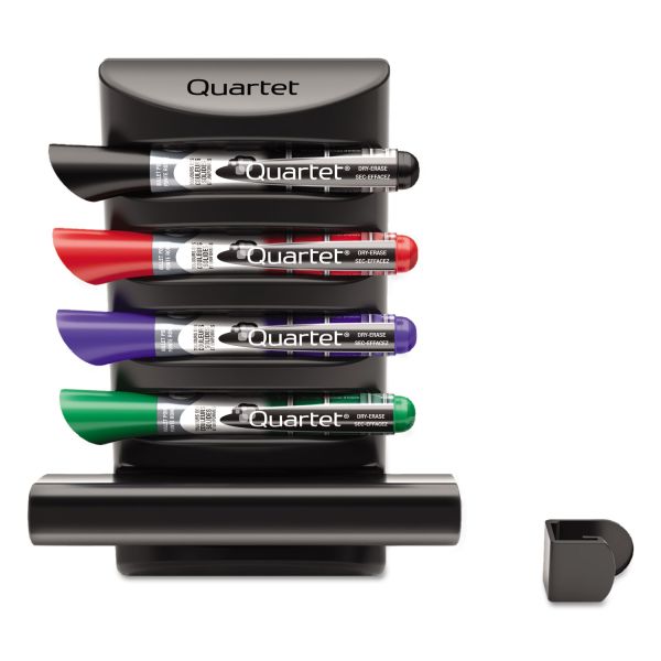 QRT85377 Quartet Prestige 2 Connects Marker Caddy, 4 Chisel-Tip Markers, Assorted
