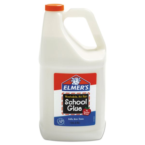EPIE340 Elmer's Washable School Glue, 1 gal, Liquid